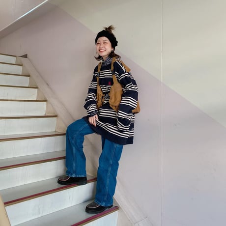 POLO JEANS CO.ボーダーロンT