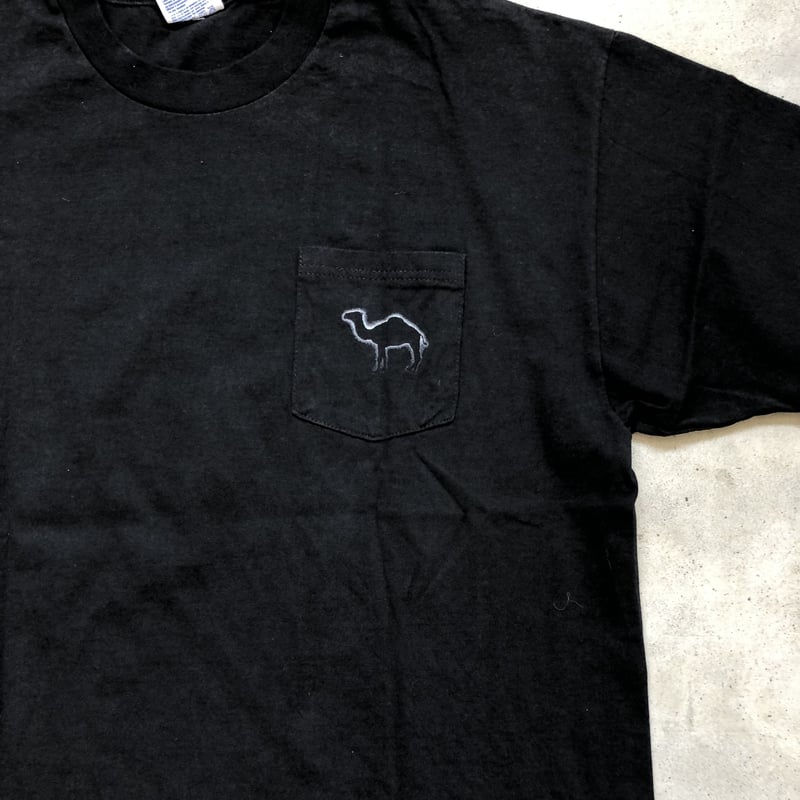 CAMEL ポケ付きTシャツ 黒XL | CUSTOM FEVER