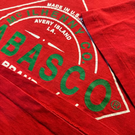 90's USA製TABASCO プリントTシャツ XL
