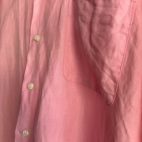 Ralph Lauren リネンシルク オープンカラーシャツ