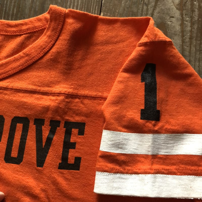 70年代バータグチャンピオンフットボールTシャツ M | CUSTOM FEVER 70年代バータグチャンピオンフットボールTシャツ M | CUSTOM FEVER