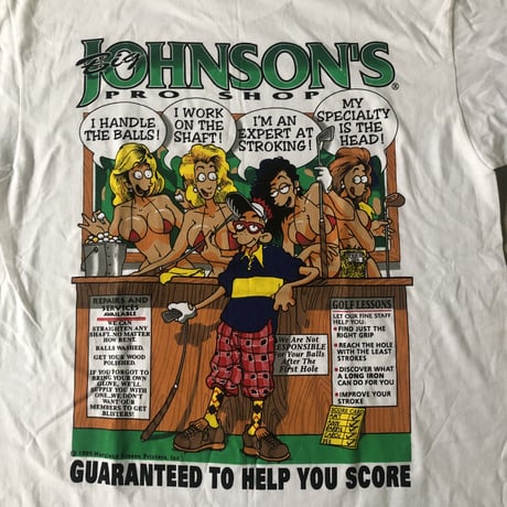 90's 未使用 BIG JOHNSON  プリントTシャツ