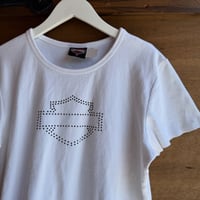 00s USA製 Harley-Davidson ストーン付きTシャツ