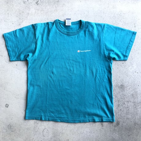 USA製90's〜チャンピオンワンポイント無地Tシャツ L