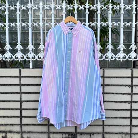 Ralphlauren オックスフォードマルチストライプシャツ👔