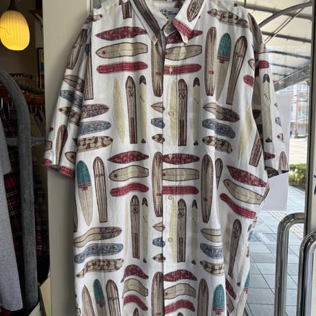 Reyn spooner サーフボード総柄シャツ