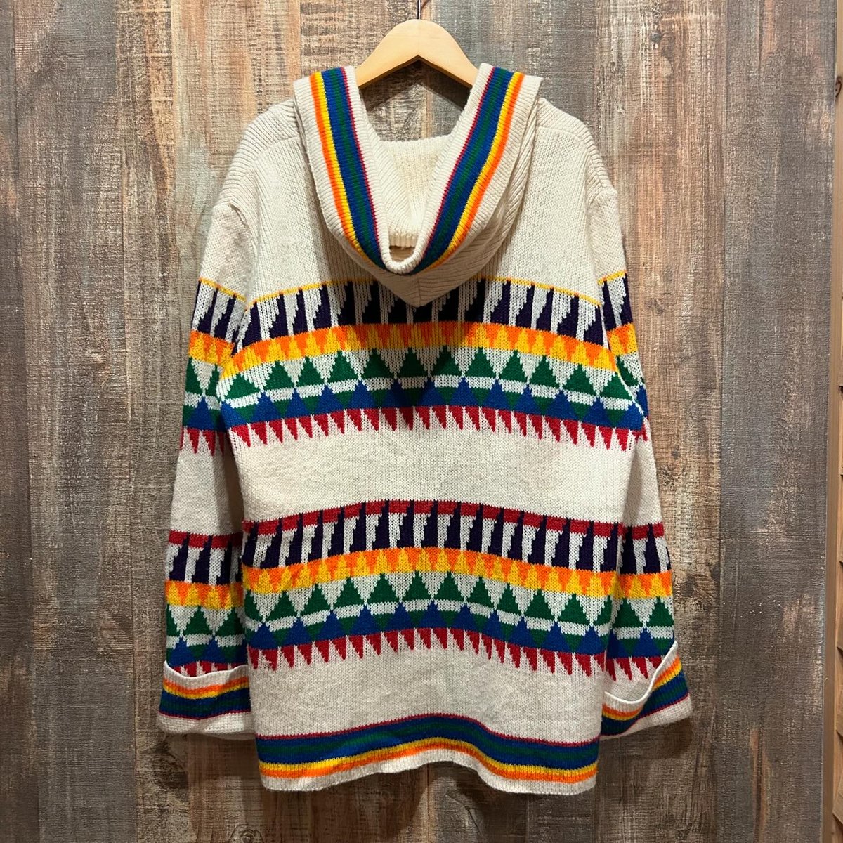 うさとの服✴︎美品✴︎フード付き多色カーディガン フード付きカラフルカーディガン | CUSTOM FEVER