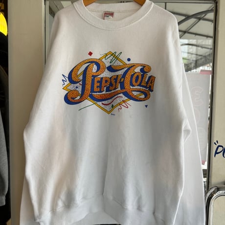 90's USA製PEPSI プリントスウェット L