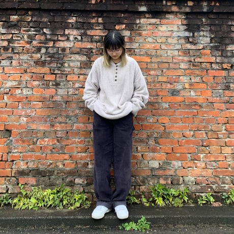 Eddie Bauerヘンリーネックコットンニット