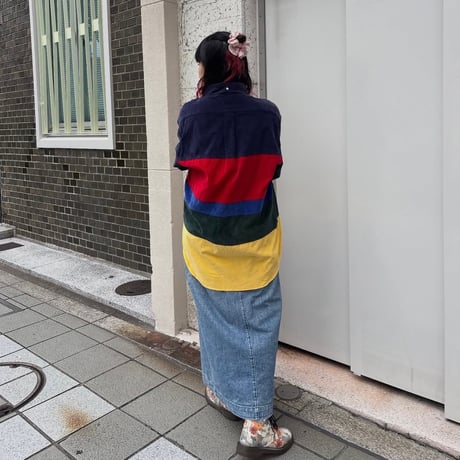 【NOS】TOMMY HILFIGER 切り替えコーデュロイシャツ