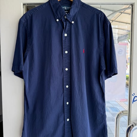 Ralph Lauren シルクコットン半袖シャツ M