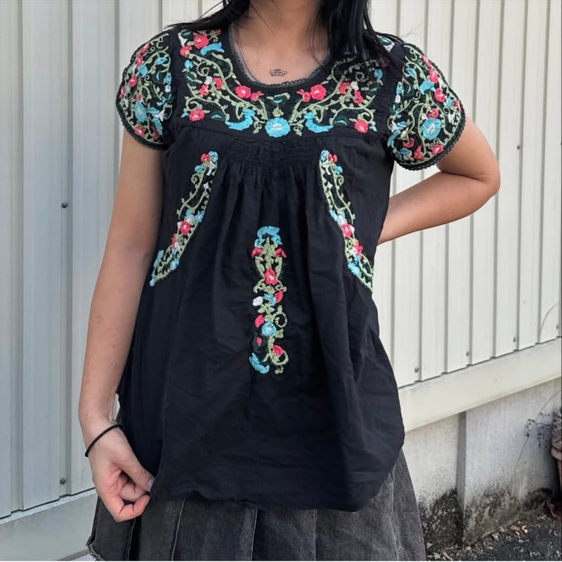 メキシコ刺繍ブラウス | CUSTOM FEVER
