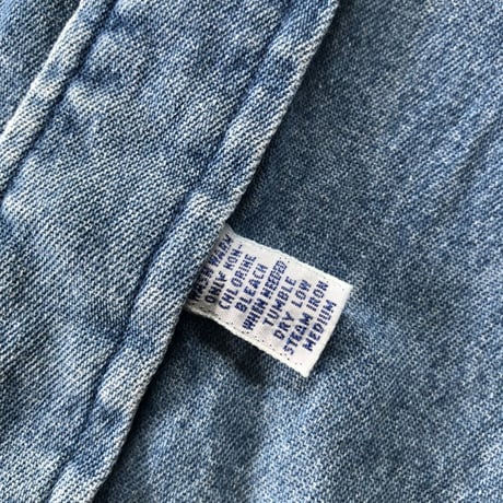 RALPH LAUREN デニムバンドカラーシャツ L