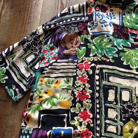 JAMS WORLD総柄シャツ XL