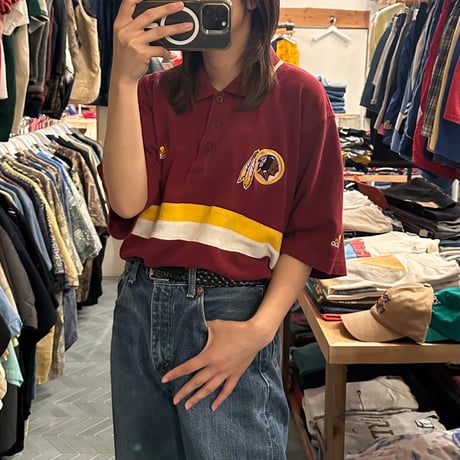 90s レッドスキンズ ポロシャツ