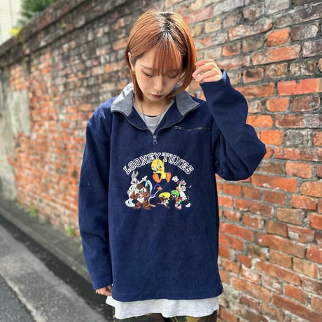 ワーナー・ブラザーズ 刺繍フリース