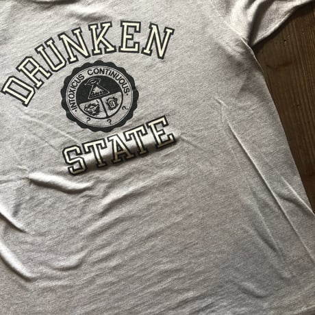 80s DRUNKEN STATE Tシャツ