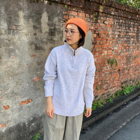 CHAPSハーフジップニット
