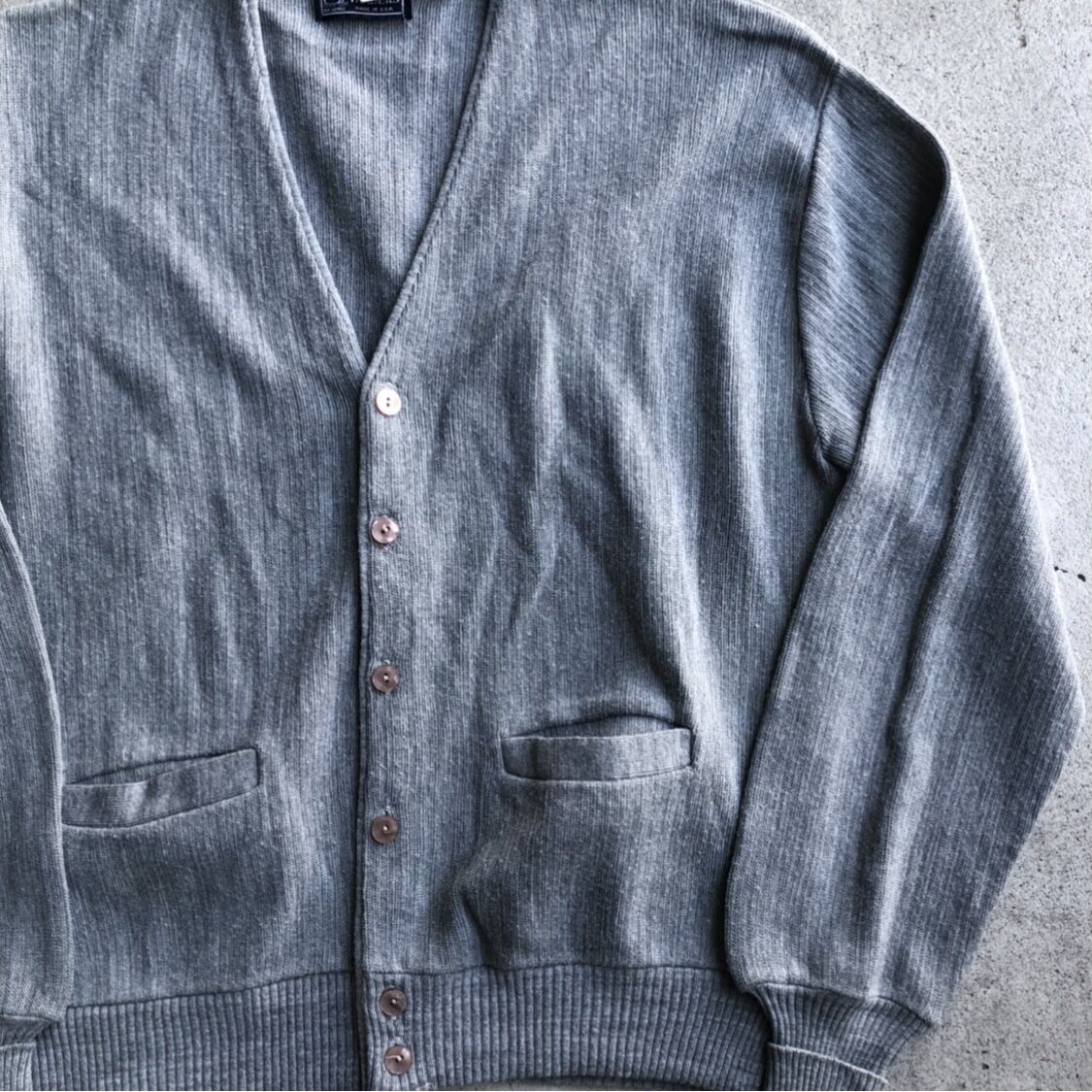 Vintageアクリルカーディガン L | CUSTOM FEVER