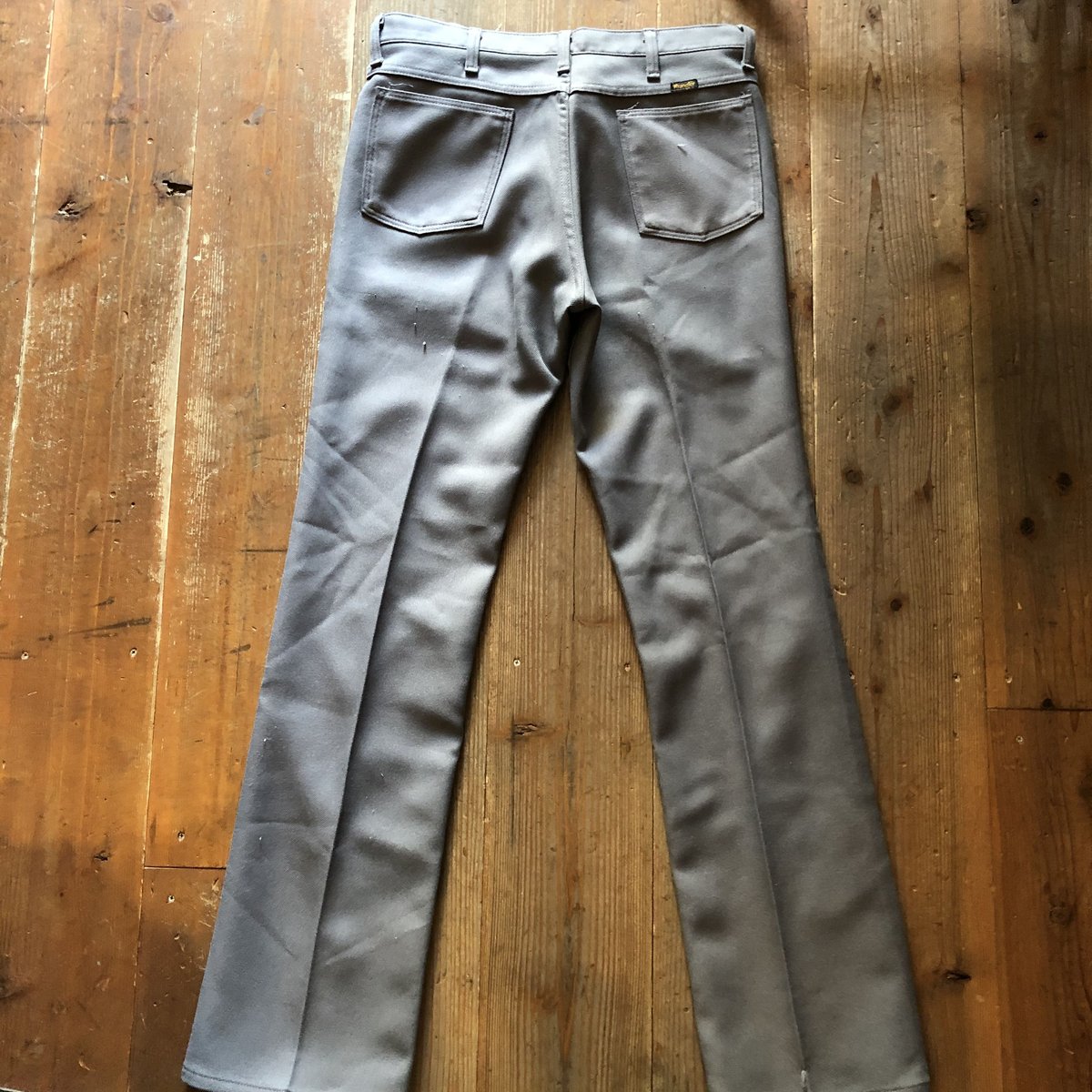 ［VINTAGE] ポリエステルトラックパンツMレディース★Aランク earth_eco_loco カーゴパンツ ワイドパンツ ワイドパンツルック