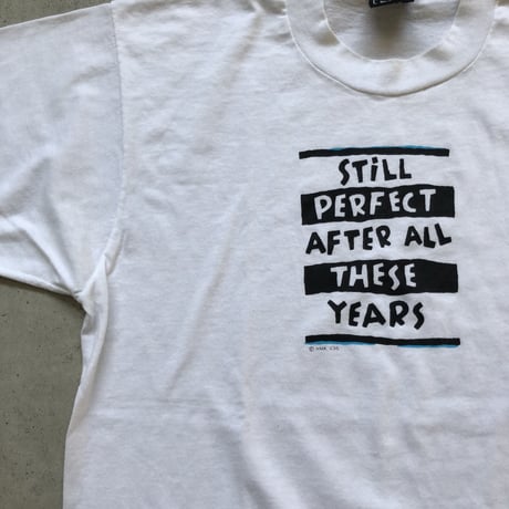 〜90's USA製メッセージプリントTシャツ
