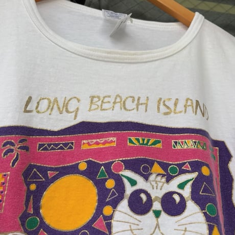 USA製 総柄ネコTシャツ