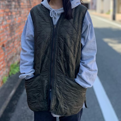 Barbour内フリースキルティングベスト