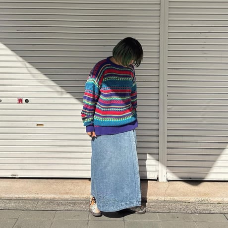 USA製 WOOLRICH 総柄ニットセーター