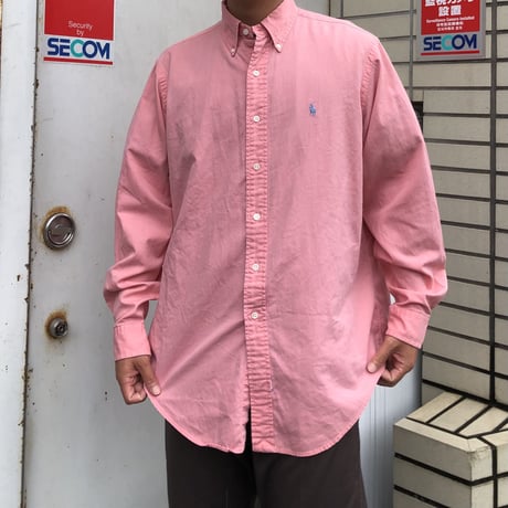 RALPH LAUREN ボタンダウンシャツ シェルボタン  L