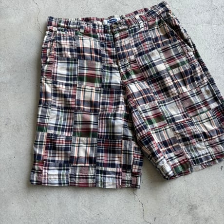 OLD NAVY チェック柄パッチワークハーフパンツ