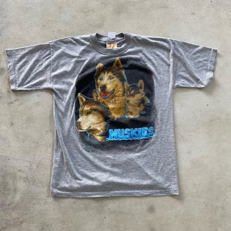 ハスキープリントTシャツ