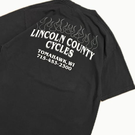バイクショッププリントTシャツ  XL