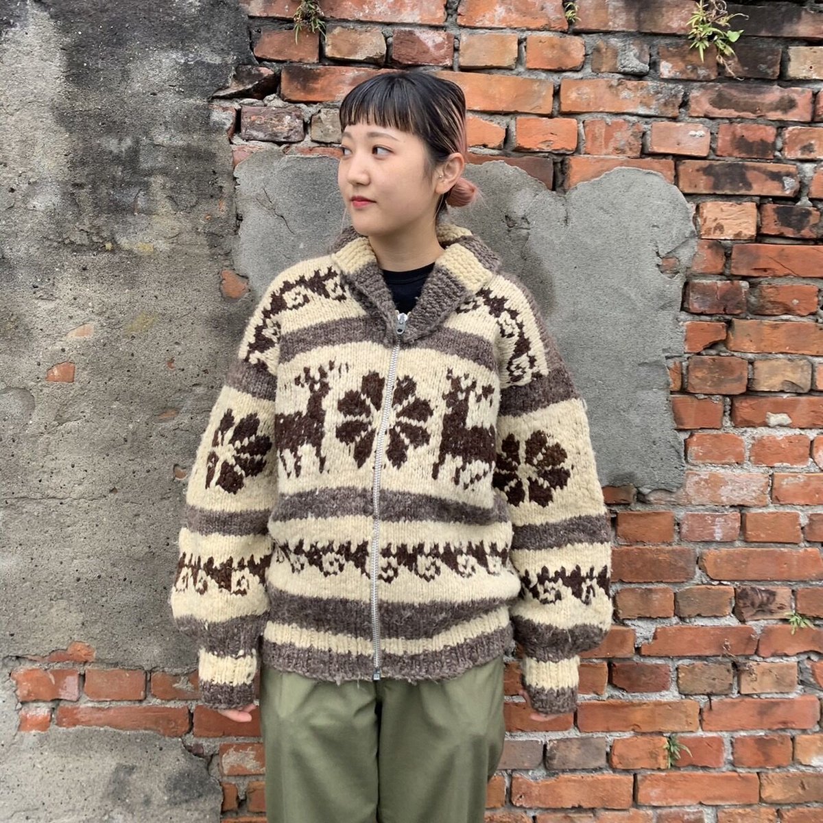 Vintage カウチンニットカーディガン | CUSTOM FEVER