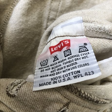 90'sUSA製 Levi's501  W33×L32 ベージュ