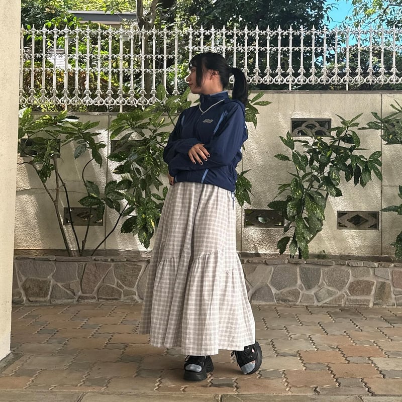 Nike フード付きナイロンジャケット S 1点物◇ナイキNIKEナイロンジャケット黒柄パーカー古着メンズ