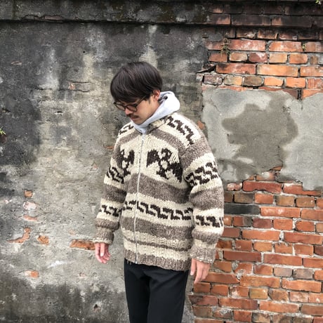 Vintage カウチンニットカーディガン