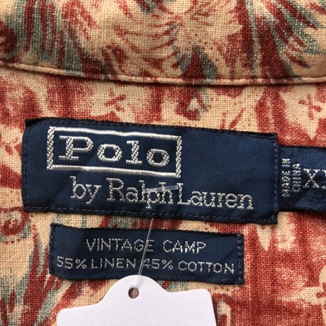 POLO by Ralph Lauren 総柄シャツ〝VINTAGE CAMP〟XL