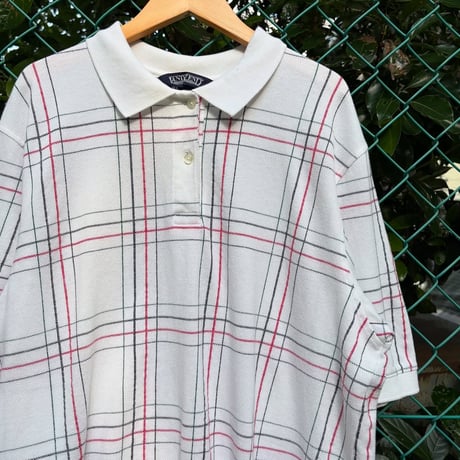 USA製 LANDS'END チェック柄ポロシャツ