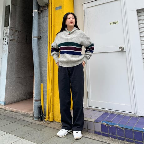 USA製Eddie Bauerショールカラーニット