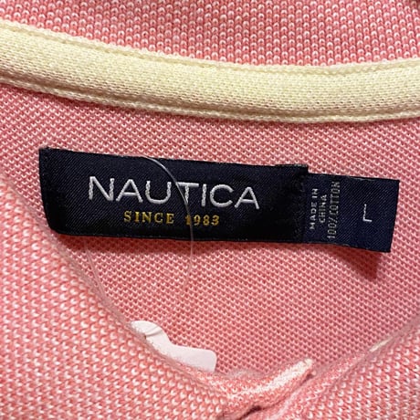 NAUTICA ボーダーポロシャツ