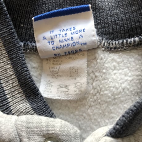 90'sUSA製CHAMPION ハーフスナップスウェット