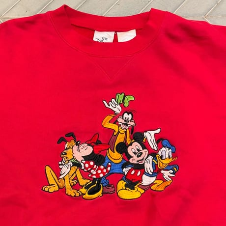 90s Disneyキャラ刺繍スウェット