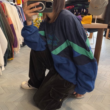 80s adidas切り替えしトレーナー
