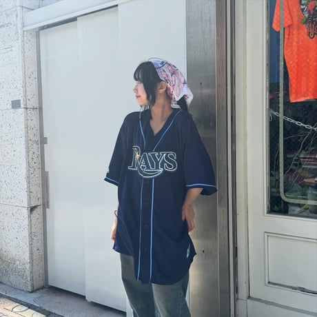 majestic RAYS ベースボールシャツ