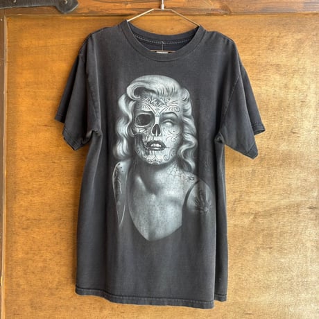 マリリンモンロー　スカルザインTシャツ