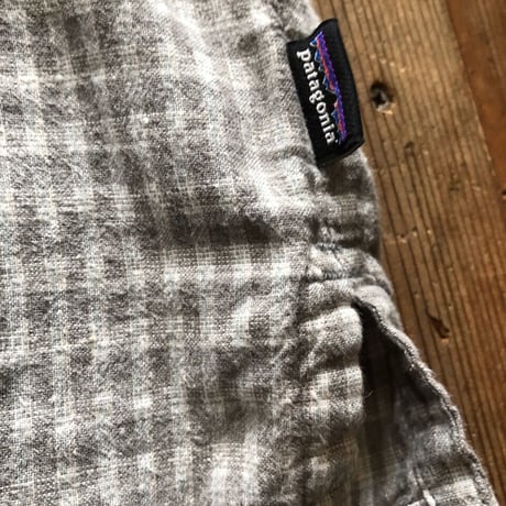 Patagonia半袖 麻×綿シャツ L