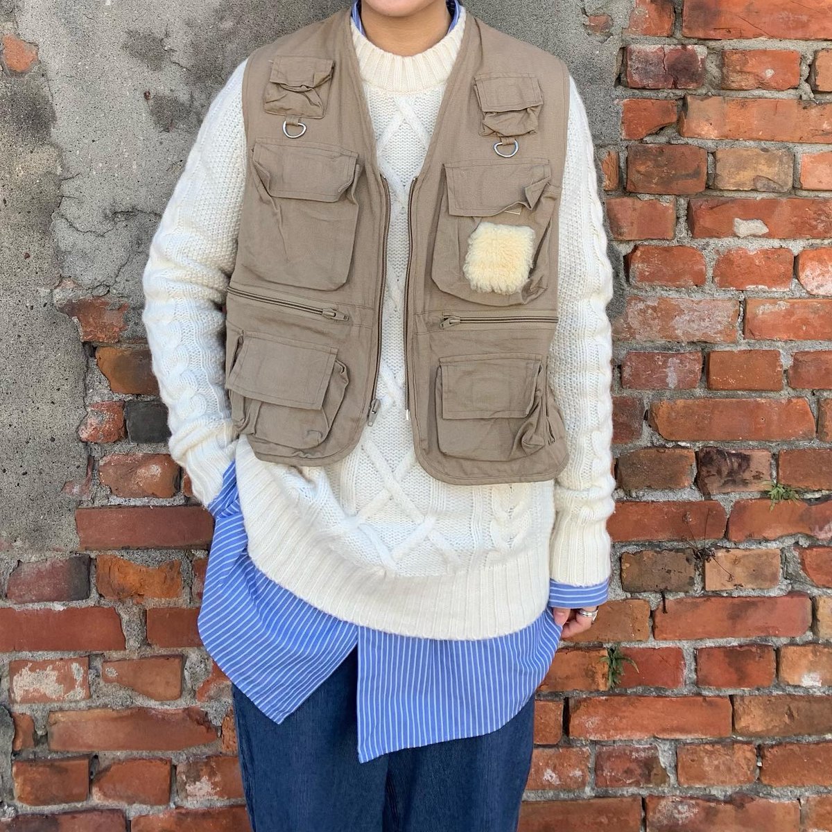 Wudge Boy フィッシングベスト ベージュ フィッシングベスト ベージュ - メルカリ