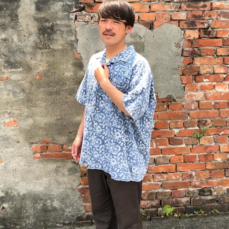 Ralph Lauren  半袖開襟総柄シャツ XL