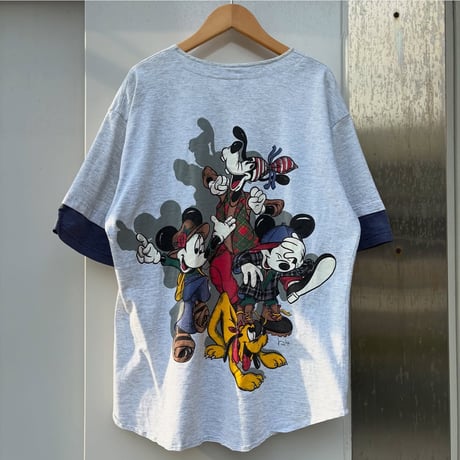 Disney ミッキー＆フレンズ ベースボールシャツ