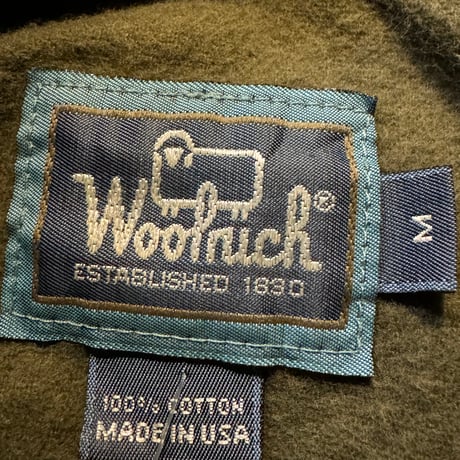 90's USA製 WOOLRICH長袖シャモアシャツ  M